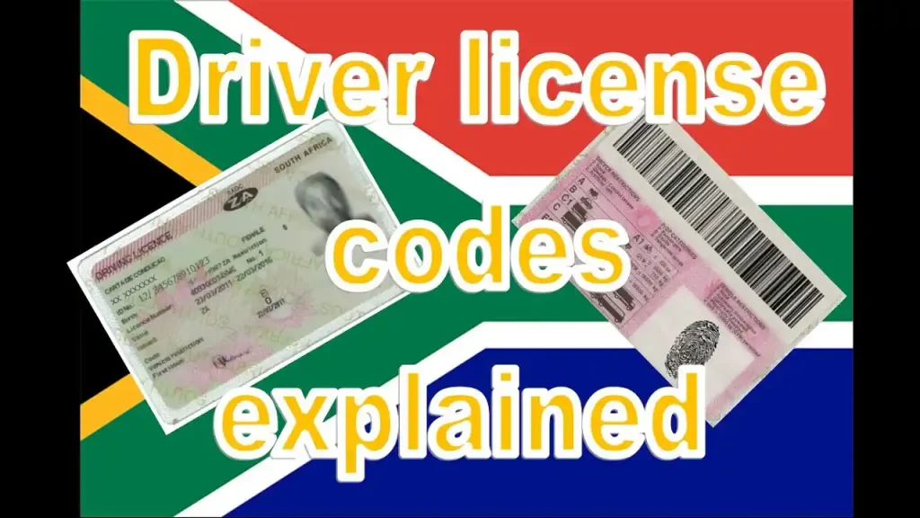 driving licence codes
