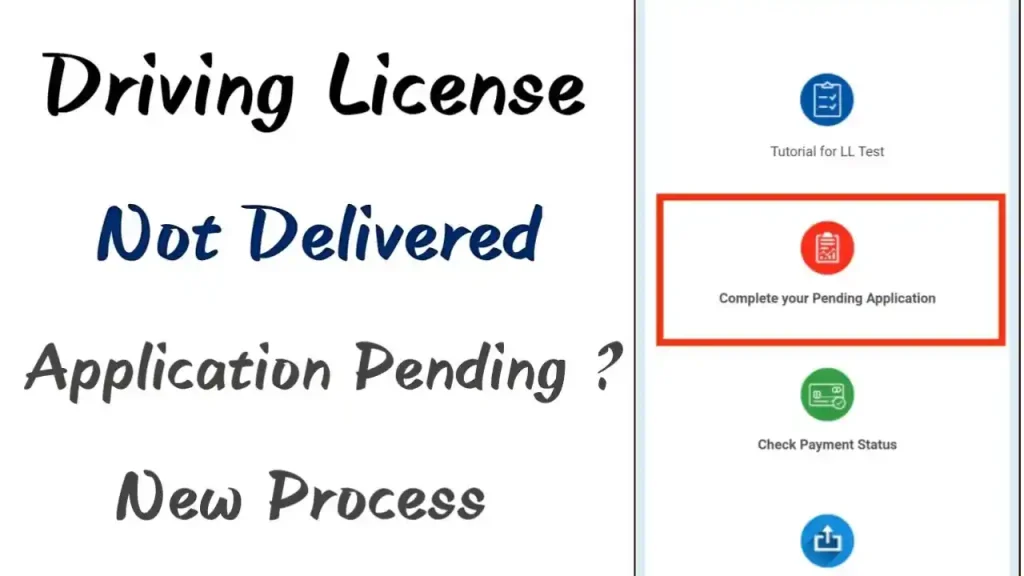 track driving licence application