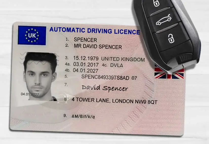 automatic driving licence 1 1