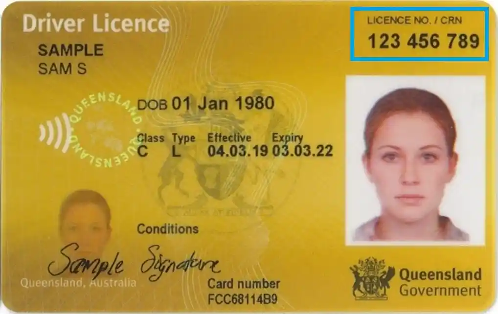 driving licence issue number