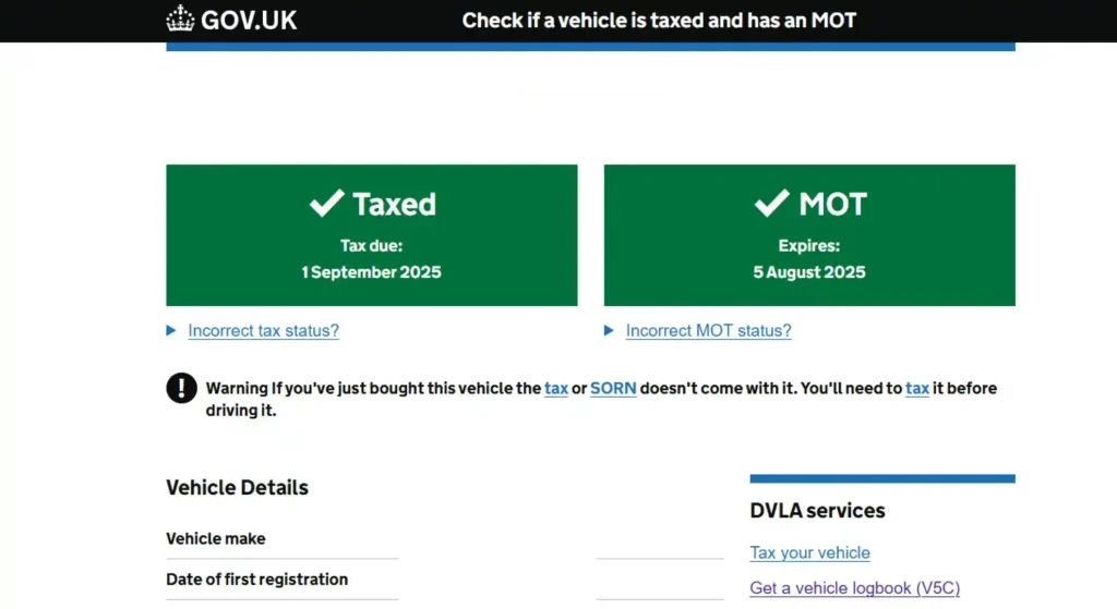 dvla check